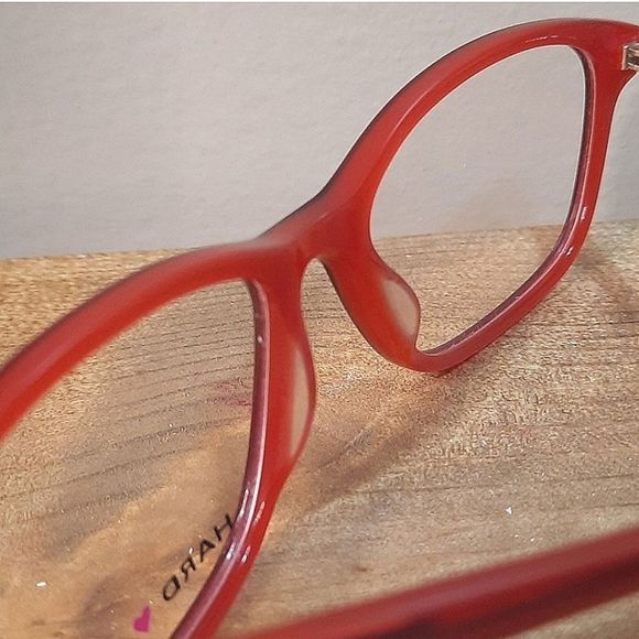 New RED Rx'able Eyeglass Frame, women full rim glasses, cat eye HC30 53-16-135 - Picture 4 of 5